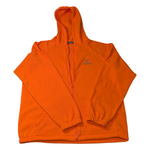 Huntworth Orange Fleece Hoodie Size L Hunting Hoodie